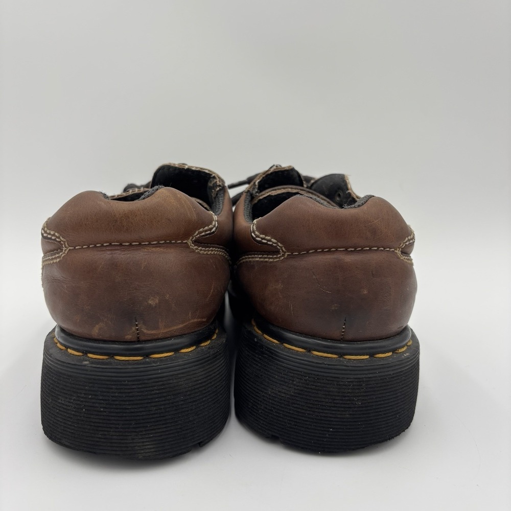 Doc Martens Distressed Brown Leather Goth Shoes Mens 9 Vintage - Picture 4 of 9